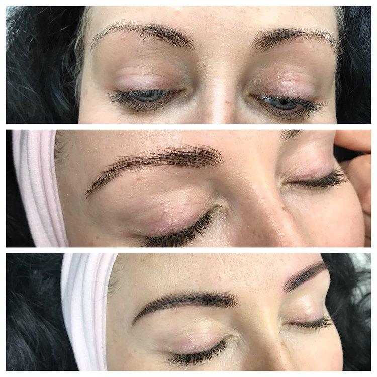 Semi-permanent Eyebrows - Before & After in Dubai